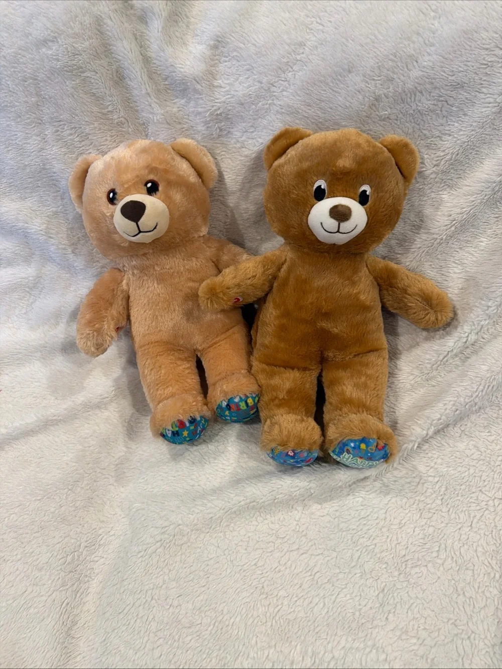 Build A Bear Plush Lot Rainbow Unicorn & Pink Hearts Teddy Bear Stuffed Animals